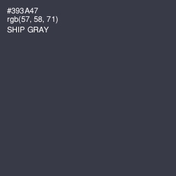 #393A47 - Ship Gray Color Image